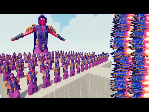 100X TABS WITCH ARMY vs ALL OVERPOWERED UNIT | TABS - TOTALLY ACCURATE BATTLE SIMULATOR
