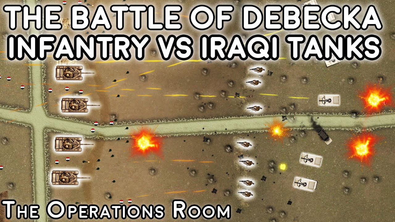 US & Peshmerga Infantry vs Iraqi Tanks, The Battle of Debecka 2003 - Animated