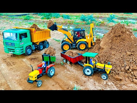 Mini tractor trolley videos | tractor jcb video | jcb video |Jcb cartoon | jcb gadi | tractor video