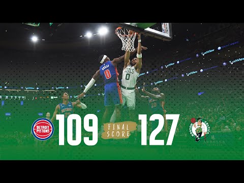 HIGHLIGHTS: Tatum's 24-point third quarter, Marcus Smart's return, fuels Celtics in win vs. Pistons
