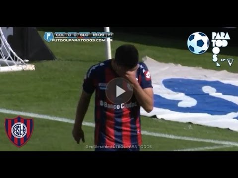 Ocasión Correa. Cólon 0 San Lorenzo 0. Torneo Inicial 2013. Fecha 8.  Fútbol Para Todos