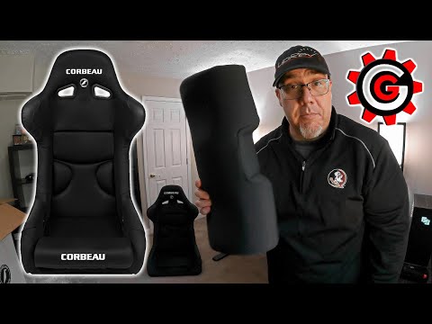 Corbeau FX1 Wide Racing Seat Unboxing and Comfort Test - Will Le Fat A$$ Fit?