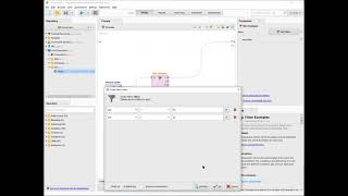 RapidMiner Basic Tutorial 2 - Select Attribute and Filter