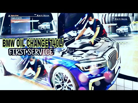 BMW 740LI CHANGE OIL SERVICE | first Service
