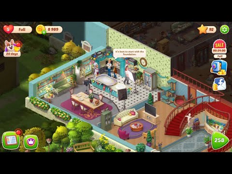 Homescapes Story Walkthrough Gameplay Part 2 - Day 6