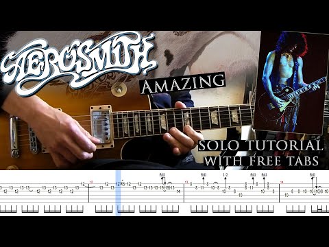 Aerosmith - Amazing guitar solo lesson (with tablatures and backing tracks)