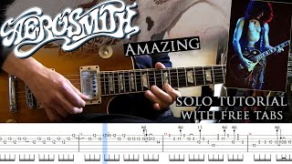 Aerosmith - Amazing guitar solo lesson (with tablatures and backing tracks)