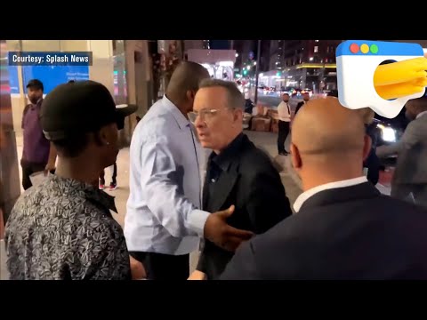 Tom Hanks YELLS at Fans After They Nearly Knock Wife Rita Wilson Over — Watch