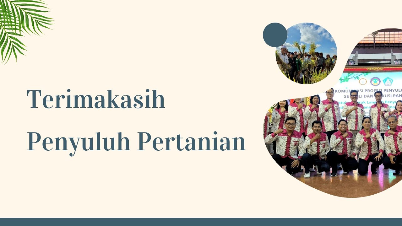 Terimakasih Penyuluh Pertanian
