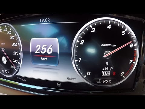 2016 Mercedes-Benz S500 4MATIC Coupe - 0-100 km/h 0-60 mph Tachovideo Beschleunigung Acceleration