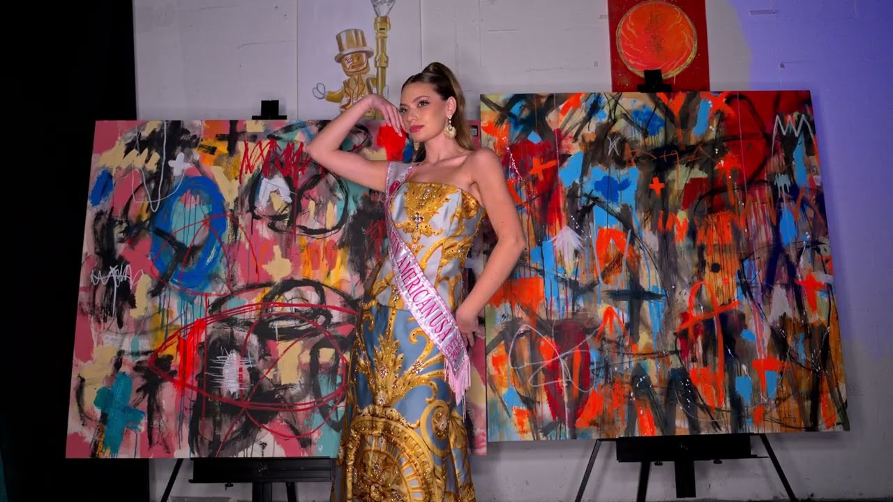 Ms Latin America Usa 2025 poses @artheartsfashion Art Basel