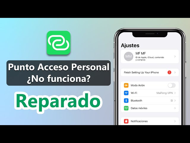 reparar el uso punto de acceso personal que no funciona