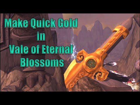 How to Make Quick Gold in Vale of Eternal Blossoms - Mat Farming and Vendor Flip