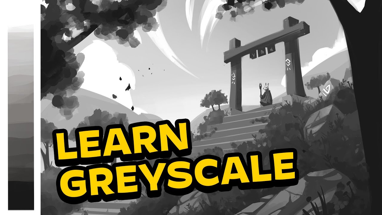 Learn how to PAINT in GREYSCALE! (Values) | TUTORIAL
