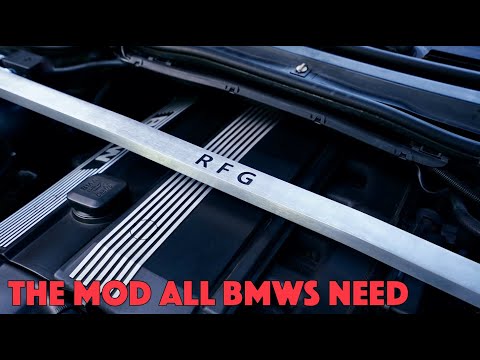INSTALLING 1 of 1 CUSTOM Strut Bar in my BMW e46!!!