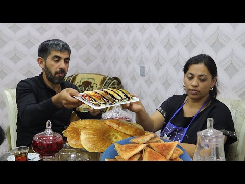 Live Broadcast Shah Plov Uzbek Bread Mushroom Eggplant Salad