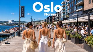 Oslo, Norway 🇳🇴- Summer 4K HDR Walking Tour