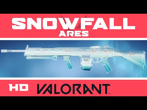 Snowfall ARES VALORANT SKIN | New Christmas Skins Showcase