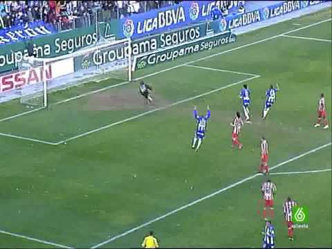 Malaga 1-1 At. Madrid. Liga BBVA 08/09. Jornada 20