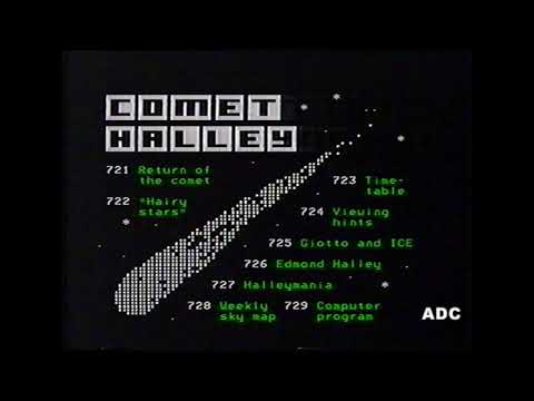 BBC2 announcer Lorna Stevens 25th November 1985