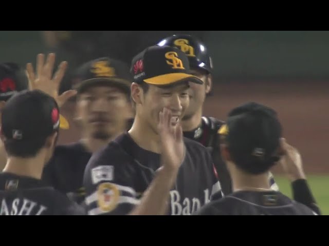 【9回裏】投げ切った!! ホークス・武田が無四球完封勝利!! 2017/9/6 BsH