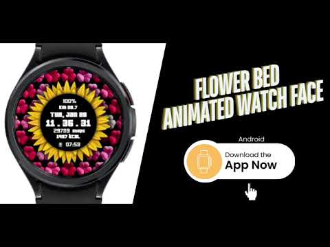 Animated Flower Bed Watch Face