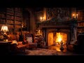 Library Fireplace Ambience Fireplace Sounds For Study And Stress Relief 6 Hours