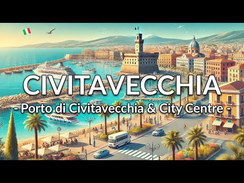 Peaceful Italian Coastal Town Walk | Walking Tour – Civitavecchia, Italy | June 2025  [4K]