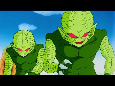 Junior, Crilin, Tensing & Iamko VS Saibaiman (Scontro Completo) ITA