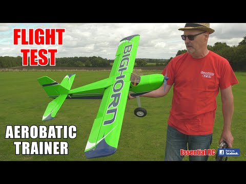 PERFECT RC FLYING AEROBATIC TRAINER !!! OMP BIGHORN: ESSENTIAL RC FLIGHT TEST