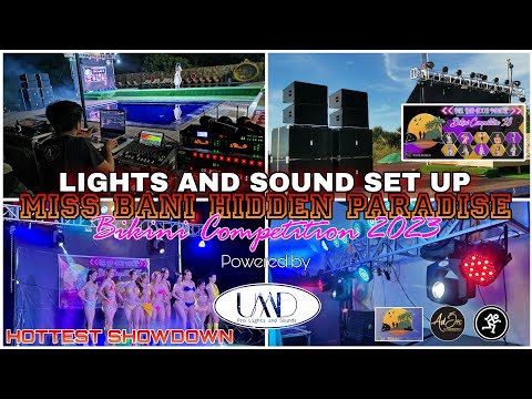 LIGHTS AND SOUND SET UP | MISS HIDDEN PARADISE BIKINI COMPETITION 2023 | HOTTEST SHOWDOWN by UMD PRO