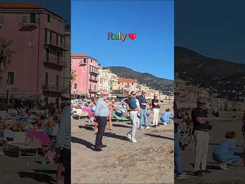 Alassio, Italy 🇮🇹🌞 Relaxing Afternoon at the Beach 🏖️#Alassio #ItalyBeach  #ItalianRiviera