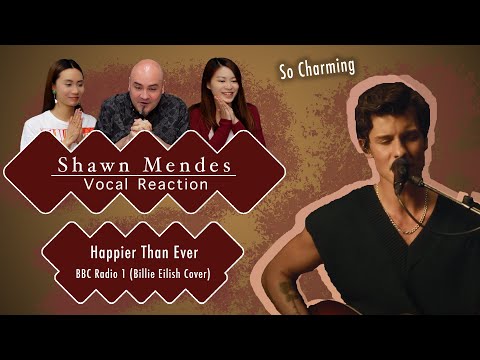 Shawn Mendes Reaction Happier Than Ever (Billie Eillish cover) - Vocal Coach Reacts