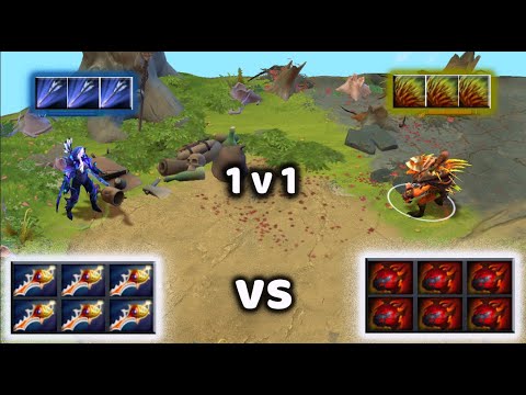 Drow Ranger (6x Divine Rapier) vs Bristleback (6x Heart) | Which Item is Stronger | 1v1 who wins??