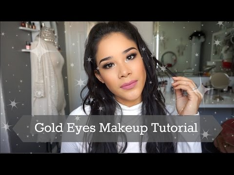 Gold Eyes Makeup Tutorial | Onolash Review