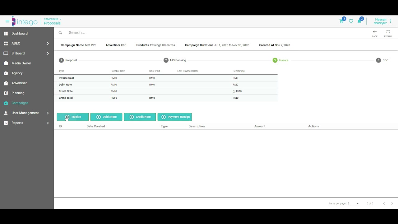 Billboard Management System demo video