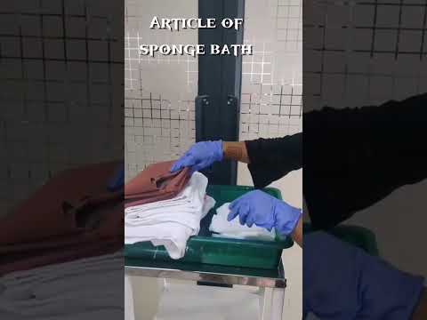 SPONGE BATH #nursingpractice #clinical #hospital