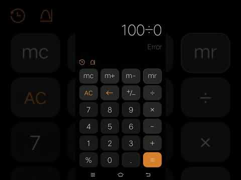 what happened when we divide 100 by 0 in calculator