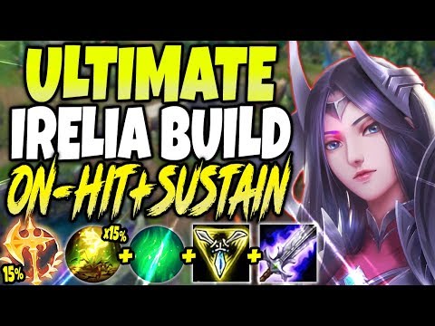 ULTIMATE IRELIA BUILD 🔥 ON-HIT + SUSTAIN 🔥 Best Irelia Season 10 - LoL Irelia vs Garen S10 Gameplay