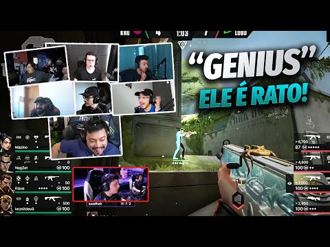 REAÇÃO DOS STREAMERS À PACIÊNCIA DO SAADHAK EM JOGADA INTELIGENTE!