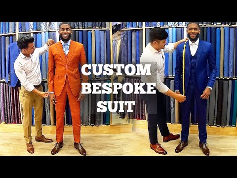 Two Custom Tailored Bespoke Suits Made in Bangkok,...
