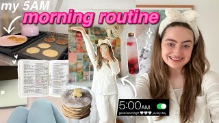 2023 MORNING ROUTINE! grwm for school, productive habits, + "that girl" aesthetic (ft Jordyn Vlogs)🤍