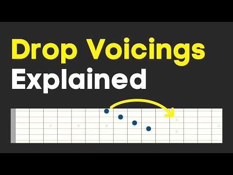 Drop Chords Guitar Lesson - Drop 2 & Drop 3 voicings explained for guitarists