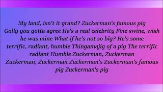 Charlotte's Web, Zuckerman's Famous Pig (Ending) Lyrics