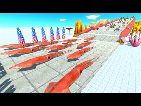 COLOSSAL SQUID CLIMBINGS CHALLENGE - Animal Revolt Battle Simulator ARBS