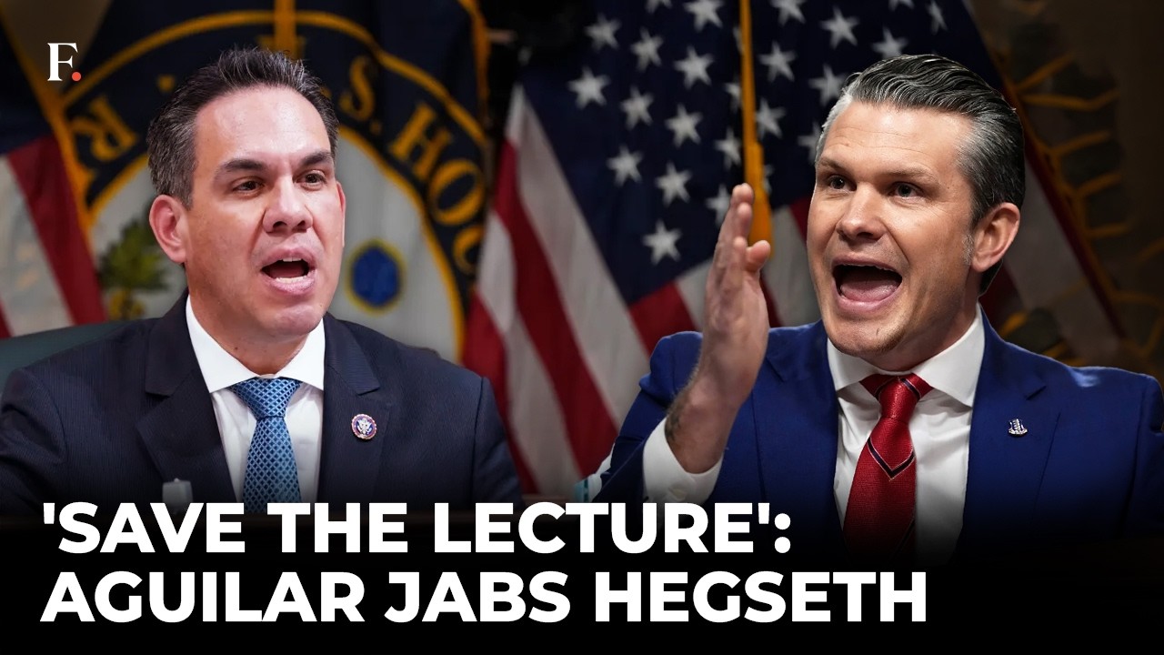 'That Wasn't The Question...' Pete Hegseth Stares In Shock As Aguilar Erupts Over Iran War Cost