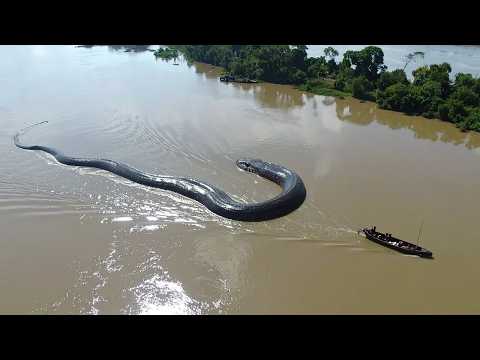 10 Biggest Giant Anaconda Spotted in the Amazon River AI