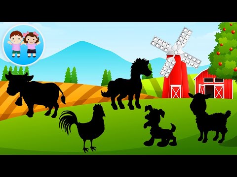 La Ferma - Ghiceste Silueta si Sunetele de  Animale si Pasari Domestice