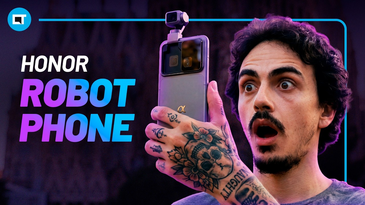 É REAL o HONOR Robot Phone, o celular com BRAÇO estabilizador de imagem | MWC 2026