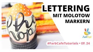 Ostereier - Lettering mit Molotow Markern One4All #DIY #Tutorial EP. 24 | FarbCafé
